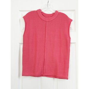 NWOT Pink Cap Sleeve Tank Top Sweater - Small